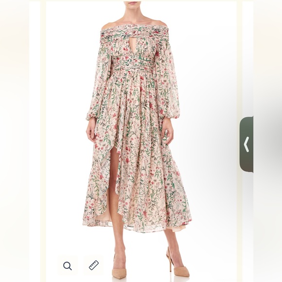 AMUR Daria Dress Blush Multi Wildflower - Picture 1 of 9